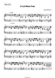 Sheet music, chords Max McNown - A Lot More Free