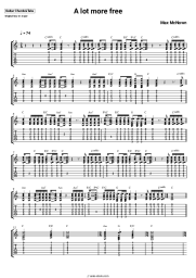 Sheet music, chords Max McNown - A Lot More Free