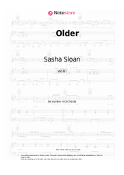 Sheet music, chords Sasha Sloan - Older