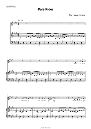 Sheet music, chords The Heavy Horses - Pale Rider