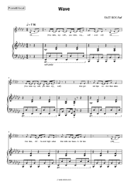 Sheet music, chords FAST BOY, Raf - Wave