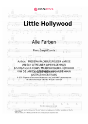 Sheet music, chords Alle Farben, Janieck - Little Hollywood