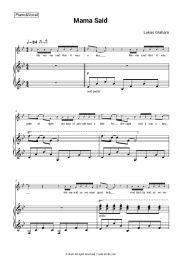 Sheet music, chords Lukas Graham - Mama Said