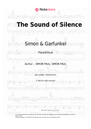 Sheet music, chords Simon & Garfunkel - The Sound of Silence