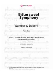 Sheet music, chords Gamper & Dadoni, Emily Roberts - Bittersweet Symphony