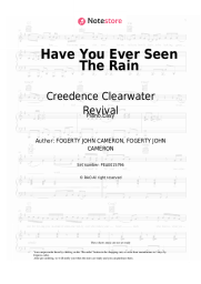 Sheet music, chords Creedence Clearwater Revival - Have You Ever Seen The Rain