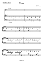 Sheet music, chords Lola Young - Messy