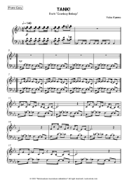 Sheet music, chords The Seatbelts - TANK! (from 'Cowboy Bebop')