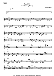 Sheet music, chords The Seatbelts - TANK! (from 'Cowboy Bebop')