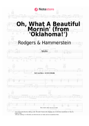 Sheet music, chords Rodgers & Hammerstein - Oh, What A Beautiful Mornin' (from 'Oklahoma!')