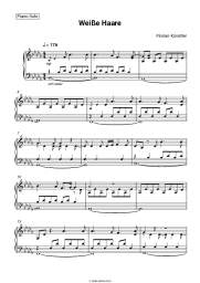 Sheet music, chords Florian Künstler - Weiße Haare