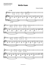 Sheet music, chords Florian Künstler - Weiße Haare