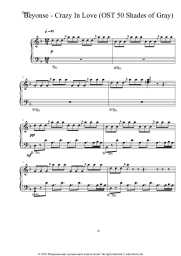 Sheet music, chords Beyonce, Jay-Z - Crazy in Love