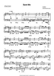 Sheet music, chords Skillet - Save Me