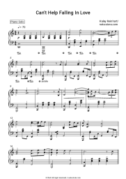 Sheet music, chords Haley Reinhart - Can't Help Falling in Love