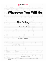 Sheet music, chords The Calling - Wherever You Will Go