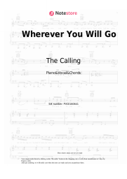 Sheet music, chords The Calling - Wherever You Will Go