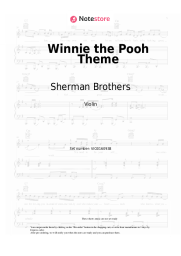 Sheet music, chords Sherman Brothers - Winnie the Pooh Theme Song