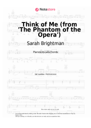 undefined Sarah Brightman, Steve Barton, Andrew Lloyd Webber - Think of Me (from 'The Phantom of the Opera')