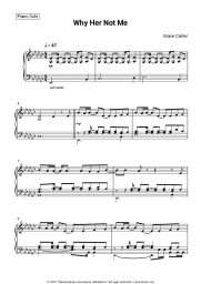 Sheet music, chords Grace Carter - Why Her Not Me