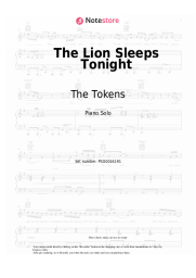 Sheet music, chords The Tokens - The Lion Sleeps Tonight