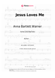 Sheet music, chords Anna Bartlett Warner, William Bradbury - Jesus Loves Me