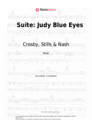 Sheet music, chords Crosby, Stills & Nash - Suite: Judy Blue Eyes