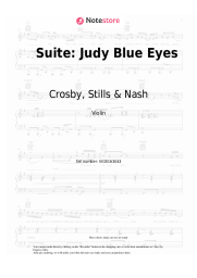 Sheet music, chords Crosby, Stills & Nash - Suite: Judy Blue Eyes