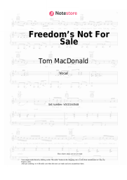 Sheet music, chords Tom MacDonald, Nova Rockafeller - Freedom’s Not For Sale
