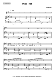 Sheet music, chords Elles Bailey -  Who’s That