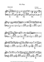 Sheet music, chords Ali Gatie - It's You