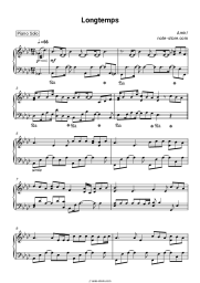 Sheet music, chords Amir - Longtemps