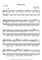 Sheet music, chords Bruno Ferrara - Amore mio