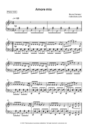Sheet music, chords Bruno Ferrara - Amore mio