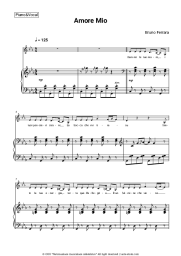 Sheet music, chords Bruno Ferrara - Amore mio