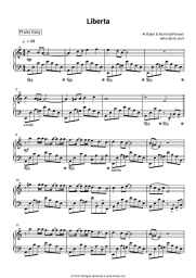 Sheet music, chords Al Bano & Romina Power - Liberta