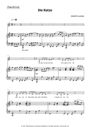 Sheet music, chords Annett Louisan - Die Katze