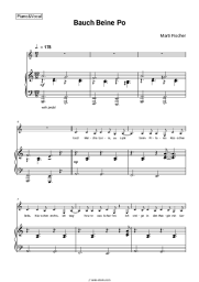 Sheet music, chords Marti Fischer - Bauch Beine Po