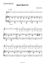 Sheet music, chords Marti Fischer - Bauch Beine Po