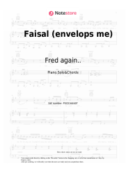 Sheet music, chords Fred again.. - Faisal (envelops me)