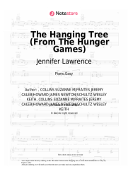 Sheet music, chords Jennifer Lawrence, James Newton Howard - The Hanging Tree (From The Hunger Games)