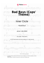 Sheet music, chords Inner Circle - Bad Boys (Cops' Theme)