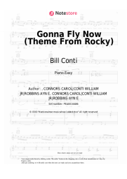 Sheet music, chords Bill Conti - Gonna Fly Now (Theme From Rocky)