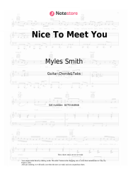 undefined Myles Smith - Nice To Meet You