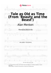 Sheet music, chords Alan Menken, Angela Lansbury - Tale as Old as Time (From 'Beauty and the Beast')