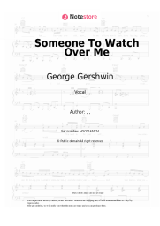 undefined George Gershwin - Someone To Watch Over Me (from the musical 'Oh, Kay!')