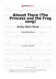 Sheet music, chords Anika Noni Rose, Randy Newman - Almost There (The Princess and the Frog song)