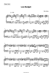 Sheet music, chords The Kinks - Low Budget