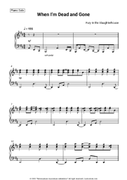 Sheet music, chords Fury in the Slaughterhouse - When I’m Dead and Gone