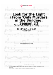 Sheet music, chords Only Murders in the Building – Cast - Look for the Light (From 'Only Murders in the Building: Season 3')